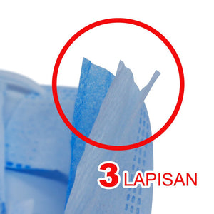 MONTANA X Biomask Masker Sensi Medis 3Ply 1 Box 50 Pcs Face Mask Earloop Disposable
