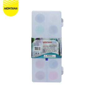 MONTANA Water Color Cakes Cat Air 12 Warna Water Soluble Pointbrush Included TWC-12