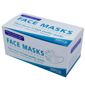 MONTANA Masker Medis 3Ply 1 Box 50 Pcs High Quality Face Mask Earloop Disposable