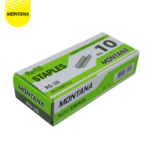 MONTANA Staples Isi Stapler No. 10 Refill Jegrekan Hekter RS-10/10 BOX
