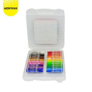 MONTANA Oil Pastel Krayon Minyak 24 Warna Water Resistant Alat Mewarnai TOP24B