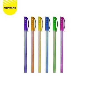 MONTANA Pulpen Pena 0.7 mm 12 Pcs Needle Tip Alat Tulis 121 ST/Lusin