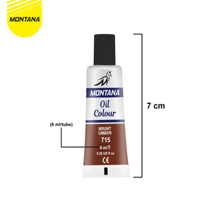 MONTANA Oil Colour Cat Minyak 12 Warna Smooth Rich Colors & Pigments TOC-12PT