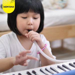 MONTANA Pianika Set Alat Tiup Musik 42.2x10.3x5 Cm Keyboard Music Note Timbul TPB