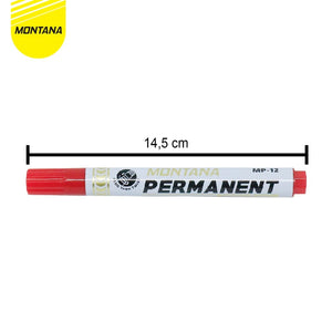 MONTANA Spidol Permanen Round Tip Permanent Marker MP-12 Retail
