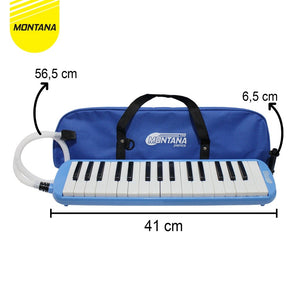 MONTANA Pianika Set Alat Tiup Musik 42.2x10.3x5 Cm Keyboard Music Note Timbul TPB