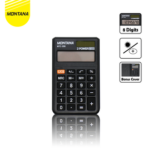 MONTANA Kalkulator Alat Hitung 8 Digit Calculator Big Display 2 Power MTC-200 P