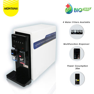 MONTANA Mesin Air RO Filter Air 54 x 20 x 44 Cm Reverse Osmosis Multifunction Dispenser D7-100G