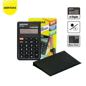 MONTANA Kalkulator 2 Power 8 Digit Electronic Calculator Big Display MTC-200