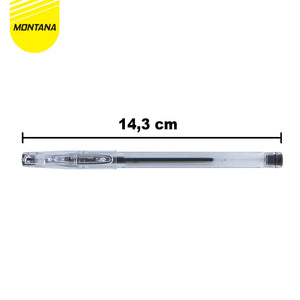MONTANA Pulpen Gel 0.28mm Ballpoint Pen Water Resistant Alat Tulis