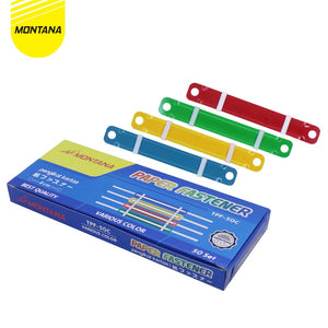 MONTANA Paper Fastener Pengikat Kertas 50 Pcs Various Color Best Quality TPF-50/Box