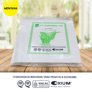 MONTANA Cap Gajah Kertas Pembungkus Nasi 100 Sheets Rice Paper Food Grade