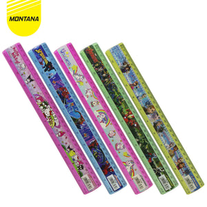 MONTANA Penggaris Akrilik 30 cm 24 Pcs Acrylic Ruler Fancy High Quality Plastic RT-30Fancy/Box