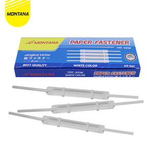 MONTANA Paper Fastener Pengikat Kertas 50 Pcs Various Color Best Quality TPF-50/Box