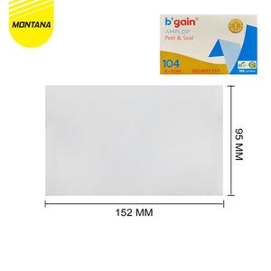 MONTANA Amplop Putih 104 95 x 152 mm 100 lembar White Envelope Dengan Perekat