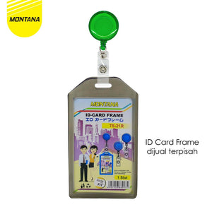 MONTANA Yoyo Gantungan Id Card Plastik Panjang Tali 70 cm Name Tag TC-1/Green-Solid