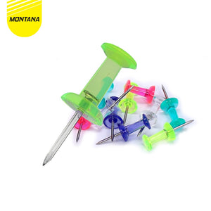 MONTANA Push Pin Transparent Jarum Tekan 30 Pcs Paku Pin Multiwarna TPN-30