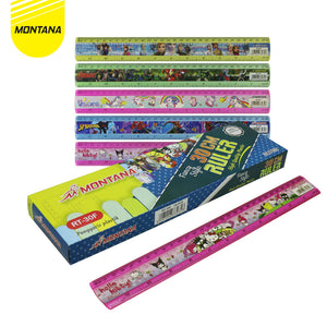 MONTANA Penggaris Akrilik 30 cm Acrylic Ruler Motif Karakter RT-30Fancy