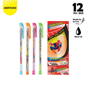 MONTANA Pulpen Pena Gel 0.5mm 12 Pcs Ballpoint Pen Alat Tulis 411 C-UNICORN