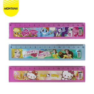 MONTANA Penggaris Akrilik 15-20 Cm Acrylic Ruler Fancy Motif Karakter