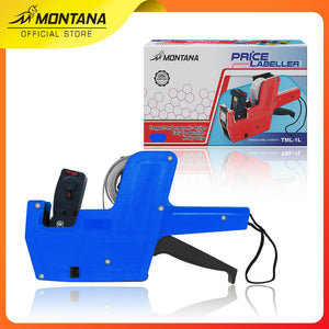 MONTANA Mesin Label Harga 8 Digit Price Labeller Gun Alat Cetak Label 1 Baris TML-1L