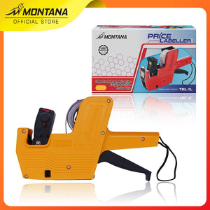 MONTANA Mesin Label Harga 8 Digit Price Labeller Gun Alat Cetak Label 1 Baris TML-1L