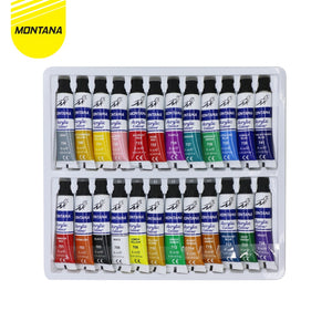 MONTANA Acrylic Colour Cat Akrilik 24 Warna Rich Pigments & Fast Drying TAC-24PT