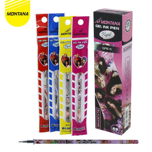 MONTANA Gel Pen Refill 0.5mm 1 Box 20 Set Isi Pulpen Gel GPR-11