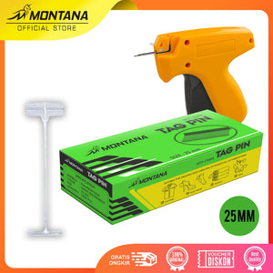 MONTANA Tag Pin Refill Polypropilene 25-35 mm 5000 Pcs Isi Ulang Tag Gun Penanda Label MTP-25