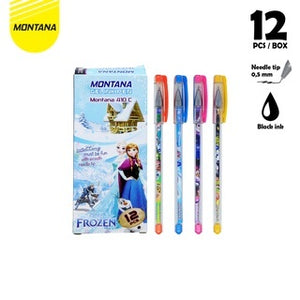 MONTANA Pulpen Pena Gel 0.5mm 12 Pcs Ballpoint Pen Ink Alat Tulis 410 C