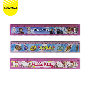 MONTANA Penggaris Akrilik 15-20 Cm Acrylic Ruler Fancy Motif Karakter