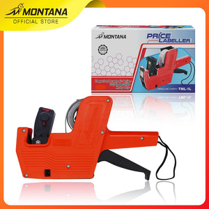 MONTANA Mesin Label Harga 8 Digit Price Labeller Gun Alat Cetak Label 1 Baris TML-1L