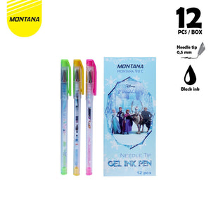MONTANA Pulpen Pena Gel 0.5mm 12 Pcs Ballpoint Pen Alat Tulis 411 C-UNICORN