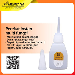 MONTANA Lem Korea Kaca Besi Box Besar 50 Pcs Adhesive Glue Perekat Serbaguna GL-06/BIGBOX