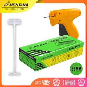 MONTANA Tag Pin Refill Polypropilene 25-35 mm 5000 Pcs Isi Ulang Tag Gun Penanda Label MTP-25