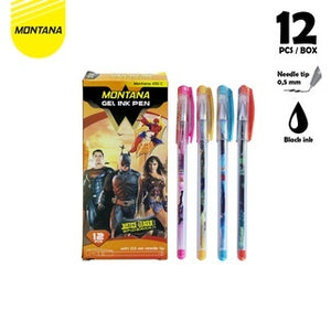 MONTANA Pulpen Pena Gel 0.5mm 12 Pcs Ballpoint Pen Ink Alat Tulis 410 C
