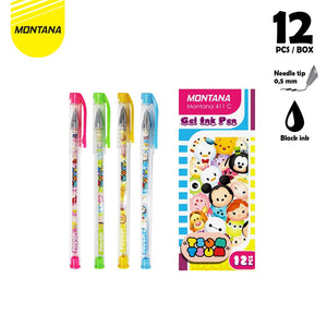 MONTANA Pulpen Pena Gel 0.5mm 12 Pcs Ballpoint Pen Alat Tulis 411 C-UNICORN