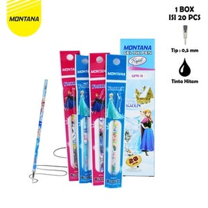 MONTANA Gel Pen Refill 0.5mm 1 Box 24 Set Isi Pulpen Gel GPR-11PONY