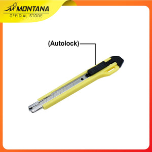 MONTANA Cutter Pisau Pemotong 15 x 2.1 x 1.7 cm Blade Knife Autolock Serbaguna A-300