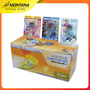 MONTANA Correction Tape Pita Koreksi 12 m x 5 mm High Quality Non Toxic Tipe X FR-1/Retail