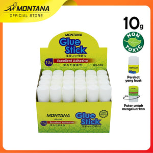 MONTANA Glue Stick Lem Batang 10g Strong Adhesive Perekat Serbaguna GS-10/Retail