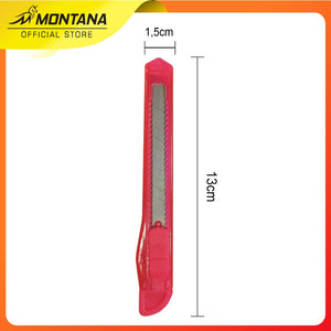 MONTANA Cutter Pisau Pemotong 13 x 1.5 cm Blade Knife Serbaguna CT-300/Retail