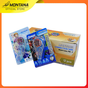 MONTANA Correction Tape Pita Koreksi 12 m x 5 mm High Quality Non Toxic Tipe X FR-1/Retail