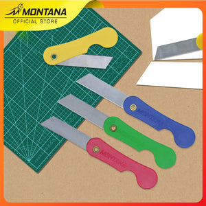 MONTANA Cutter Pisau Pemotong 12 x 1.5 cm 12 Pcs Blade Knife Serbaguna CT-200/Lusin