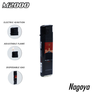 MONTANA x M2000 Korek Api Gas 8.2 x 2.4 cm 50 Pcs Windproof Diposable NYA-311KWS/Box