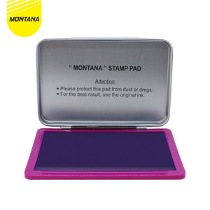 MONTANA Stamp Pad Hero Bak Bantalan Stempel Cap No. 1-2 Warna Violet Tahan Lama TSSP