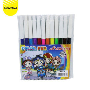 MONTANA Paket Mewarnai 3.0 Pensil Warna TH-700 + 12 Color Spidol MP 828