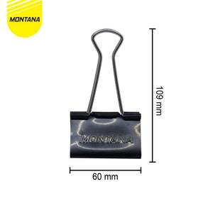 MONTANA Binder Clip Penjepit Kertas 190 x 60 mm 6 Pcs Paperclip Klip Serbaguna MTBC-280