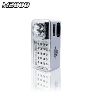 MONTANA x M2000 Lampu Senter Emergency LED 12.5 x 5.5 cm Flashlight Rechargeable MR-924-E