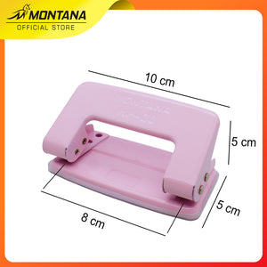 MONTANA Punch Pembolong Kertas Maksimum A4 Paper Hole Puncher With Lock HP-30 Pastel Color